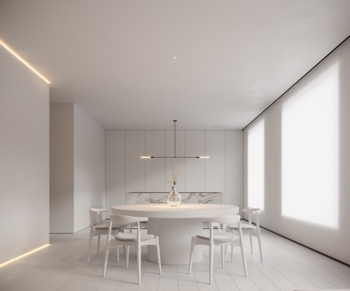 Comedor minimalis ruang desain meja minimalist dramatic arrangement kursi superb designrulz